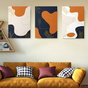 Set 3 tablouri forme abstracte multicanvas - Dimensiune multicanvas: 3 tablouri 50x70 cm