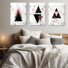 Set 3 tablouri forme geometrice multicanvas - Dimensiune multicanvas: 3 tablouri 40x60 cm