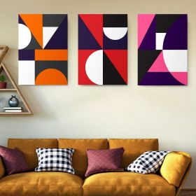 Set 3 tablouri minimaliste forme geometrice - Dimensiune multicanvas: 3 tablouri 50x70 cm