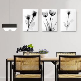 Set 3 tablouri flori lalele multicanvas - Dimensiune multicanvas: 3 tablouri 80x120 cm