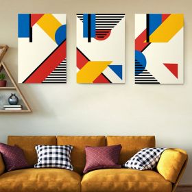 Set 3 tablouri forme geometrice multicanvas - Dimensiune multicanvas: 3 tablouri 80x120 cm