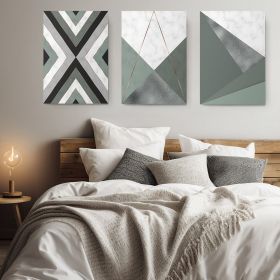 Set 3 tablouri forme geometrice multicanvas - Dimensiune multicanvas: 3 tablouri 80x120 cm
