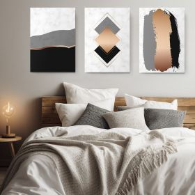 Set 3 tablouri minimaliste forme abstracte - Dimensiune multicanvas: 3 tablouri 50x70 cm