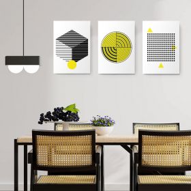 Set 3 tablouri forme geometrice multicanvas - Dimensiune multicanvas: 3 tablouri 60x90 cm