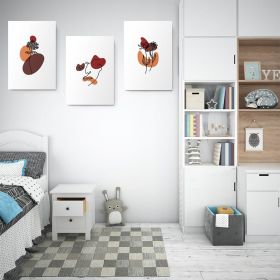 Set 3 tablouri Boho minimalism flori portret femeie - Dimensiune multicanvas: 3 tablouri 50x70 cm