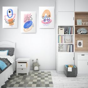 Set 3 tablouri Boho minimalism forme abstracte - Dimensiune multicanvas: 3 tablouri 40x60 cm