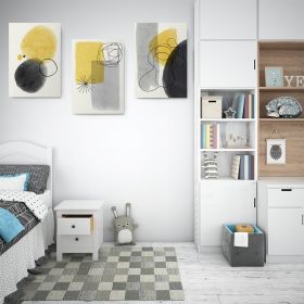 Set 3 tablouri Boho minimalism forme abstracte - Dimensiune multicanvas: 3 tablouri 30x45 cm