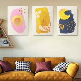 Set 3 tablouri Boho minimalism forme abstracte - Dimensiune multicanvas: 3 tablouri 30x45 cm