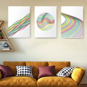 Set 3 tablouri Boho minimalism forme abstracte - Dimensiune multicanvas: 3 tablouri 40x60 cm