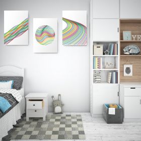 Set 3 tablouri Boho minimalism forme abstracte - Dimensiune multicanvas: 3 tablouri 40x60 cm