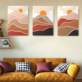 Set 3 tablouri Boho minimalism peisaje - Dimensiune multicanvas: 3 tablouri 80x120 cm