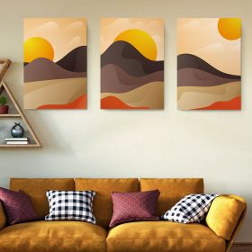 Set 3 tablouri Boho minimalism peisaje - Dimensiune multicanvas: 3 tablouri 50x70 cm