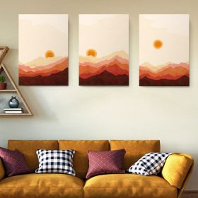 Set 3 tablouri Boho minimalism peisaje - Dimensiune multicanvas: 3 tablouri 30x45 cm