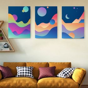 Set 3 tablouri Boho minimalism peisaje abstracte - Dimensiune multicanvas: 3 tablouri 30x45 cm