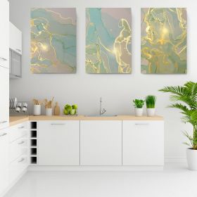 Set 3 tablouri canvas abstract imitatie marmura - Dimensiune multicanvas: 3 tablouri 60x90 cm