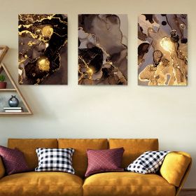 Set 3 tablouri canvas abstract imitatie marmura - Dimensiune multicanvas: 3 tablouri 40x60 cm