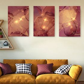 Set 3 tablouri canvas abstract imitatie marmura - Dimensiune multicanvas: 3 tablouri 40x60 cm