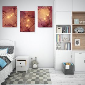Set 3 tablouri canvas abstract imitatie marmura - Dimensiune multicanvas: 3 tablouri 40x60 cm