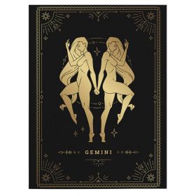 Tablou zodia gemeni auriu - Material produs:: Poster pe hartie FARA RAMA, Dimensiunea:: 60x90 cm