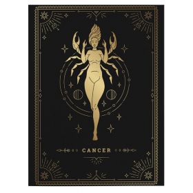 Tablou zodia rac auriu - Material produs:: Poster pe hartie FARA RAMA, Dimensiunea:: 20x30 cm