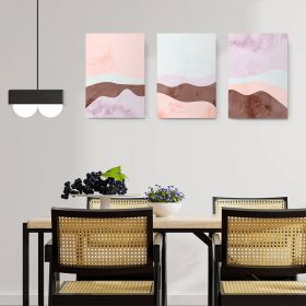 Set 3 tablouri canvas abstracte forme geometrice variate multicanvas - Dimensiune multicanvas: 3 tablouri 40x60 cm