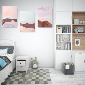 Set 3 tablouri canvas abstracte forme geometrice variate multicanvas - Dimensiune multicanvas: 3 tablouri 40x60 cm