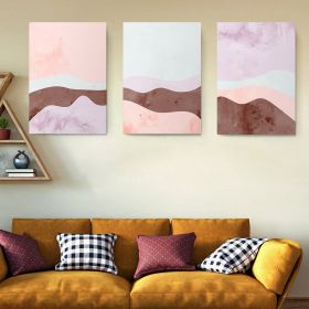 Set 3 tablouri canvas abstracte forme geometrice variate multicanvas - Dimensiune multicanvas: 3 tablouri 40x60 cm