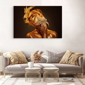 Machiaj auriu artistic tablou femeie - Material produs:: Poster pe hartie FARA RAMA, Dimensiunea:: 70x100 cm