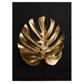 Frunza Aurie Monstera Tablou - Material produs:: Poster pe hartie FARA RAMA, Dimensiunea:: 50x70 cm