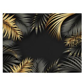 Frunze aurii tropicale tablou - Material produs:: Poster pe hartie FARA RAMA, Dimensiunea:: 80x120 cm