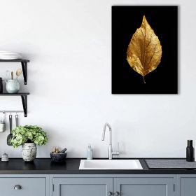 Frunza Aurie Tablou Modern - Material produs:: Poster pe hartie FARA RAMA, Dimensiunea:: 40x60 cm