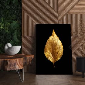 Frunza Aurie Tablou Modern - Material produs:: Poster pe hartie FARA RAMA, Dimensiunea:: 40x60 cm