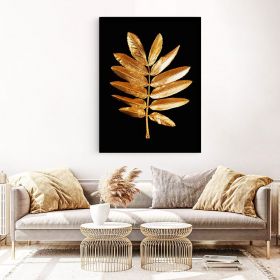 Frunza Aurie Tablou Modern - Material produs:: Poster pe hartie FARA RAMA, Dimensiunea:: 80x120 cm