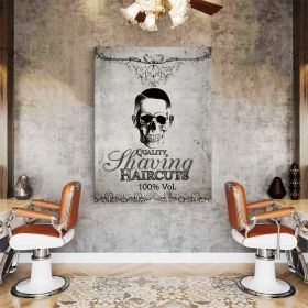 Barber Shop Tablou Craniu Vintage - Material produs:: Poster pe hartie FARA RAMA, Dimensiunea:: 60x80 cm