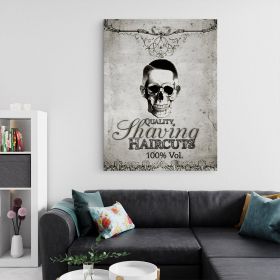 Barber Shop Tablou Craniu Vintage - Material produs:: Poster pe hartie FARA RAMA, Dimensiunea:: 20x30 cm