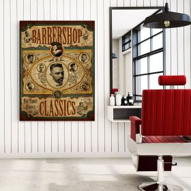 Barber Shop Tablou shaving vintage - Material produs:: Tablou canvas pe panza CU RAMA, Dimensiunea:: 80x120 cm