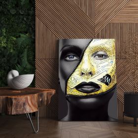 Machiaj auriu creativ tablou portret - Material produs:: Poster pe hartie FARA RAMA, Dimensiunea:: 80x120 cm