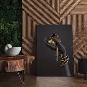 Bijuterii aurii tablou detaliu maini - Material produs:: Poster pe hartie FARA RAMA, Dimensiunea:: 60x90 cm