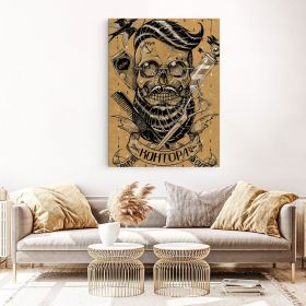Barber Shop Tablou Craniu Vintage - Material produs:: Poster pe hartie FARA RAMA, Dimensiunea:: 30x40 cm