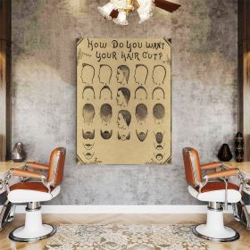 Barber Shop Tablou Haircut - Material produs:: Poster pe hartie FARA RAMA, Dimensiunea:: 70x100 cm