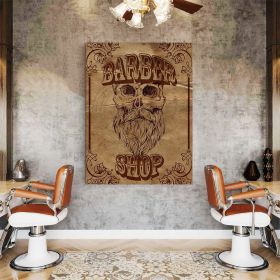 Barber Shop Tablou Vintage - Material produs:: Tablou canvas pe panza CU RAMA, Dimensiunea:: 50x70 cm