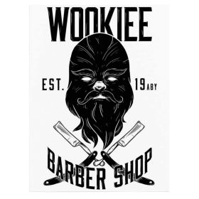 Barber Shop Tablou Wookie Vintage - Material produs:: Tablou canvas pe panza CU RAMA, Dimensiunea:: 20x30 cm