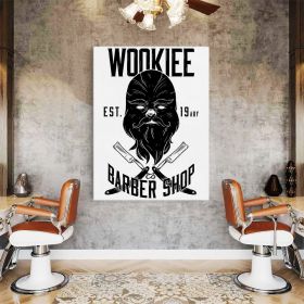 Barber Shop Tablou Wookie Vintage - Material produs:: Tablou canvas pe panza CU RAMA, Dimensiunea:: 70x100 cm