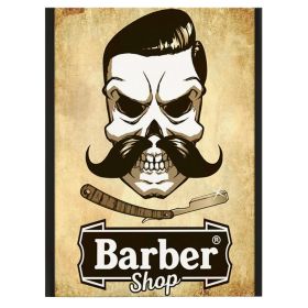 Barber Shop Tablou Craniu Vintage - Material produs:: Poster pe hartie FARA RAMA, Dimensiunea:: 40x60 cm