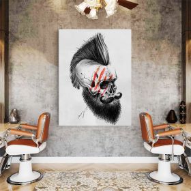 Barber Shop Tablou Craniu Vintage - Material produs:: Poster pe hartie FARA RAMA, Dimensiunea:: 60x80 cm