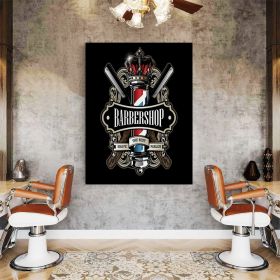 Barber Shop Tablou Shaving - Material produs:: Tablou canvas pe panza CU RAMA, Dimensiunea:: 60x90 cm