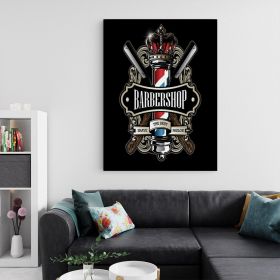Barber Shop Tablou Shaving - Material produs:: Tablou canvas pe panza CU RAMA, Dimensiunea:: 60x90 cm