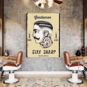 Barber Shop Tablou Stay Sharp - Material produs:: Poster pe hartie FARA RAMA, Dimensiunea:: 60x90 cm