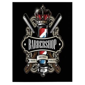 Barber Shop Tablou Shaving - Material produs:: Tablou canvas pe panza CU RAMA, Dimensiunea:: 60x90 cm