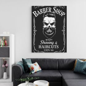 Barber Shop Tablou Shaving - Material produs:: Tablou canvas pe panza CU RAMA, Dimensiunea:: 60x90 cm